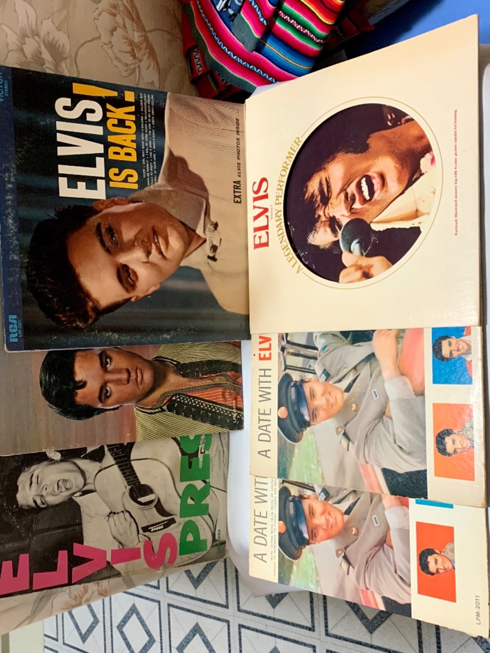Lot of Six (6) Vintage Elvis Presley Albums Vinyl Records LP LP's